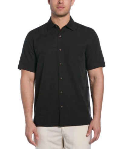 Cubavera Men's Palm Print Short-Sleeve Button-Down Shirt