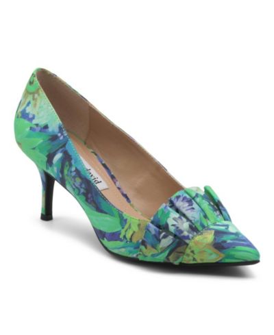 Charles David Womens Arvine Floral Mid Heel Pump