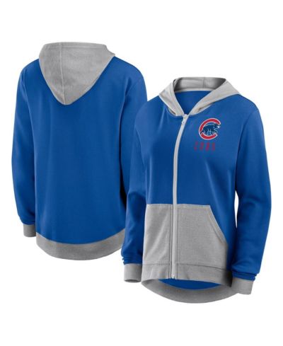 Fanatics Women's Royal Chicago Cubs Hit It French Terry Full-Zip Hoodie