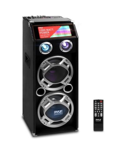 Pyle Disco Jam 1000W Flashing DJ Lights Bluetooth Speaker System