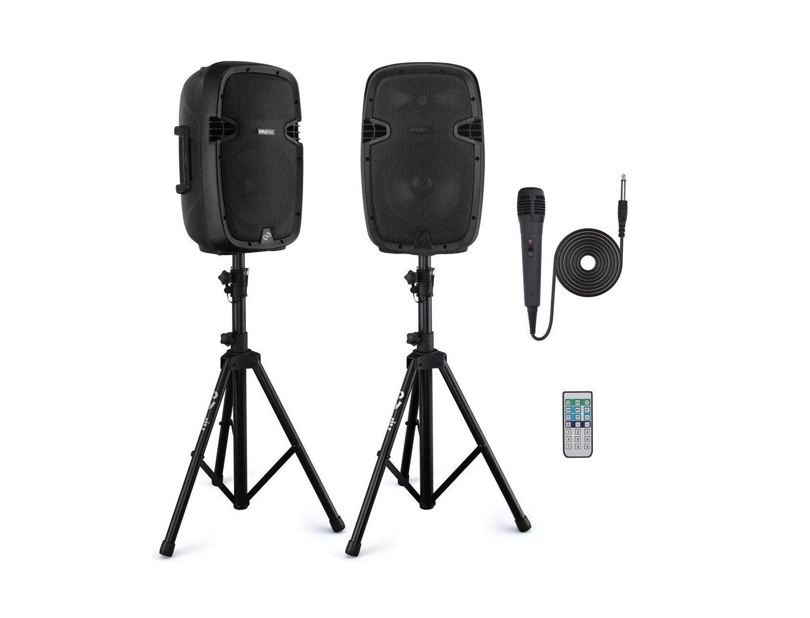 Pyle 10" Active + Passive PA Bluetooth Speaker System Kit