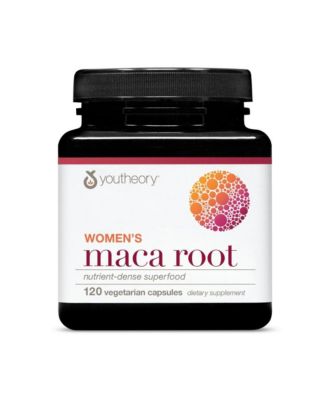 Youtheory Women's Maca Root  -  120 Vegetarian Capsules (500 mg per Capsule)