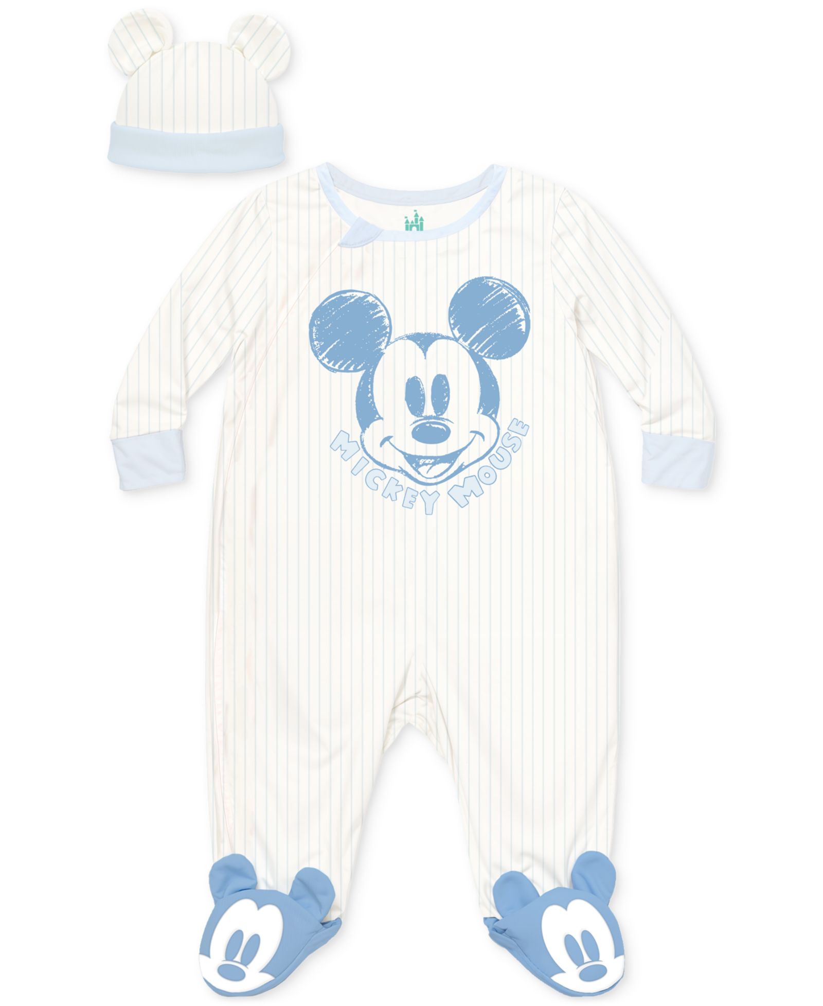 Disney Baby Детский комплект из комбинезона и шапочки с Микки Маусом, набор из 2 шт.