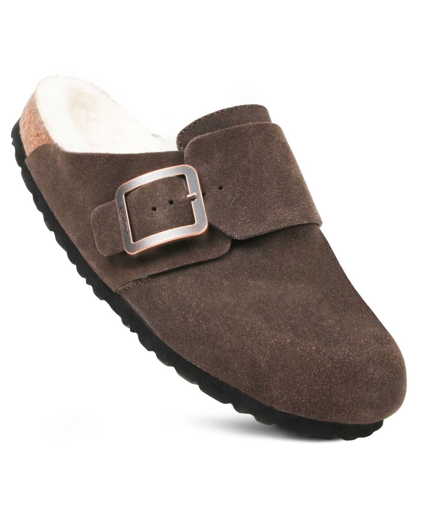 Aerothotic - Atlas lambskin Genuine Leather Sherpa Lined Clogs for Women with Arch Support