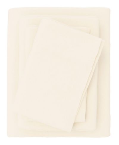 Linery & Co Turkish Cotton Double-Brushed Printed Flannel Bed Sheet Set