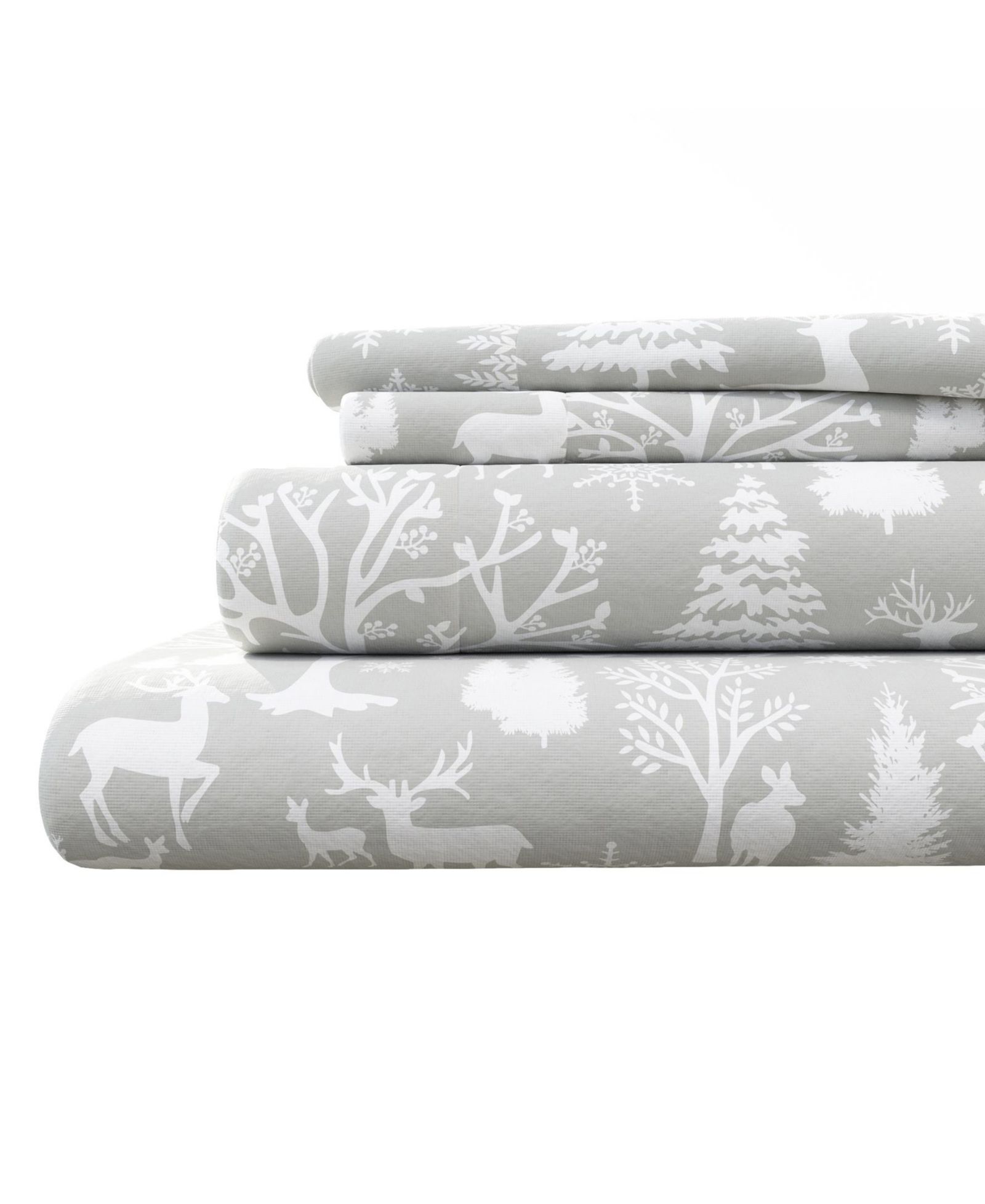 Linery & Co. Lodge Print Ultra-Soft Turkish Cotton Flannel Sheet Set
