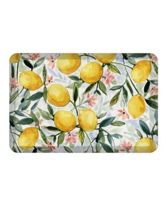 Laural Home Lemon Joy Anti-Fatigue Kitchen Mat, 20" x 30"