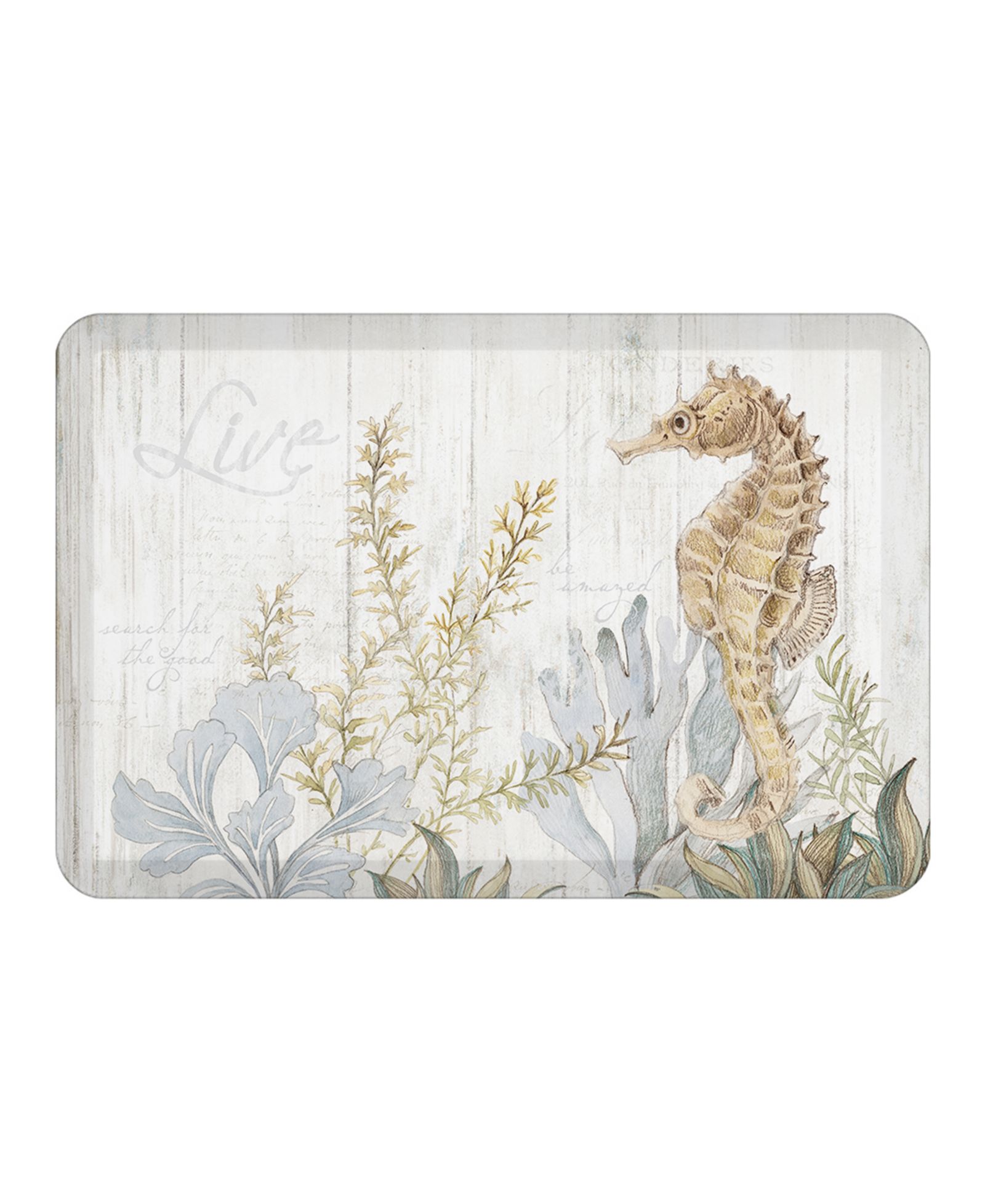 Кухонный коврик Laural Home Seahorse Seaweed Anti-Fatigue 20" x 30"