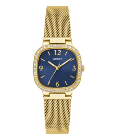 Guess Women's Gold-Tone Mesh Bracelet Watch, 32mm