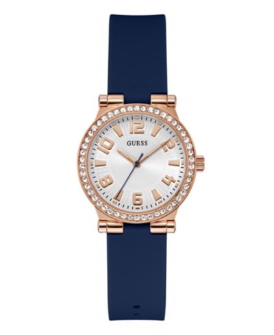 Часы Guess Analog Blue Silicone 32mm Женские