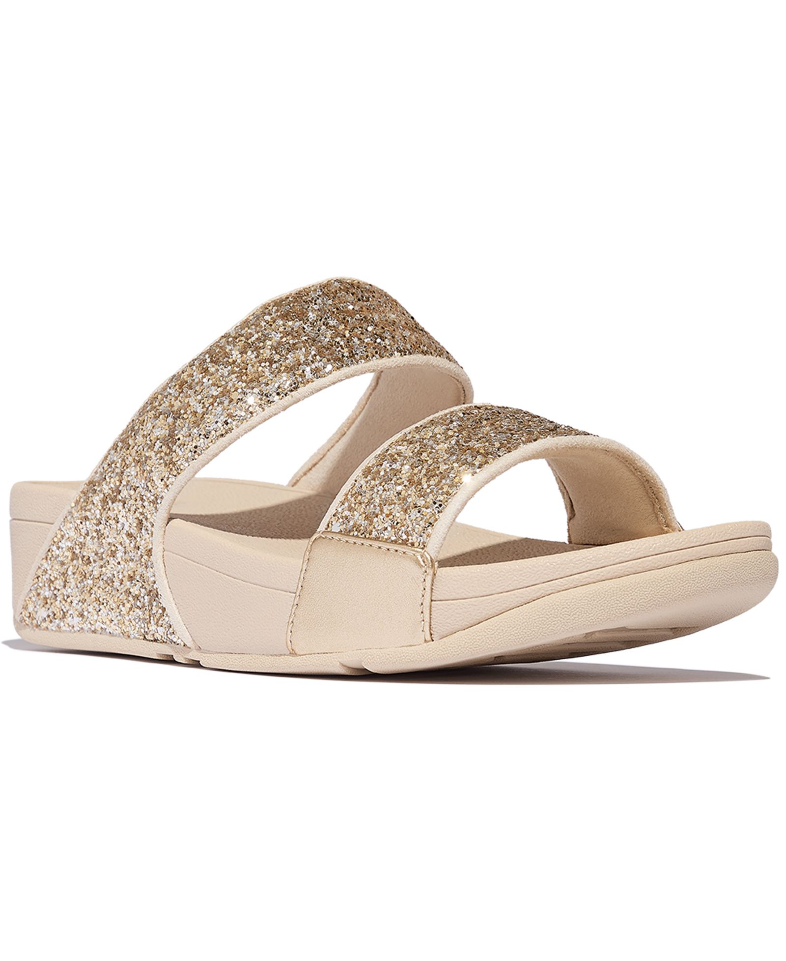 Женские босоножки FitFlop Lulu Multi-Tonal Glitter Wedge