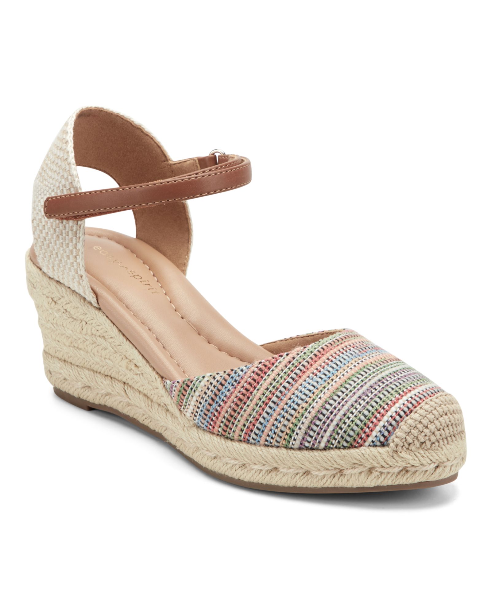 Женские сандалии Easy Spirit Women's Makaylie Closed Toe Espadrille Wedge