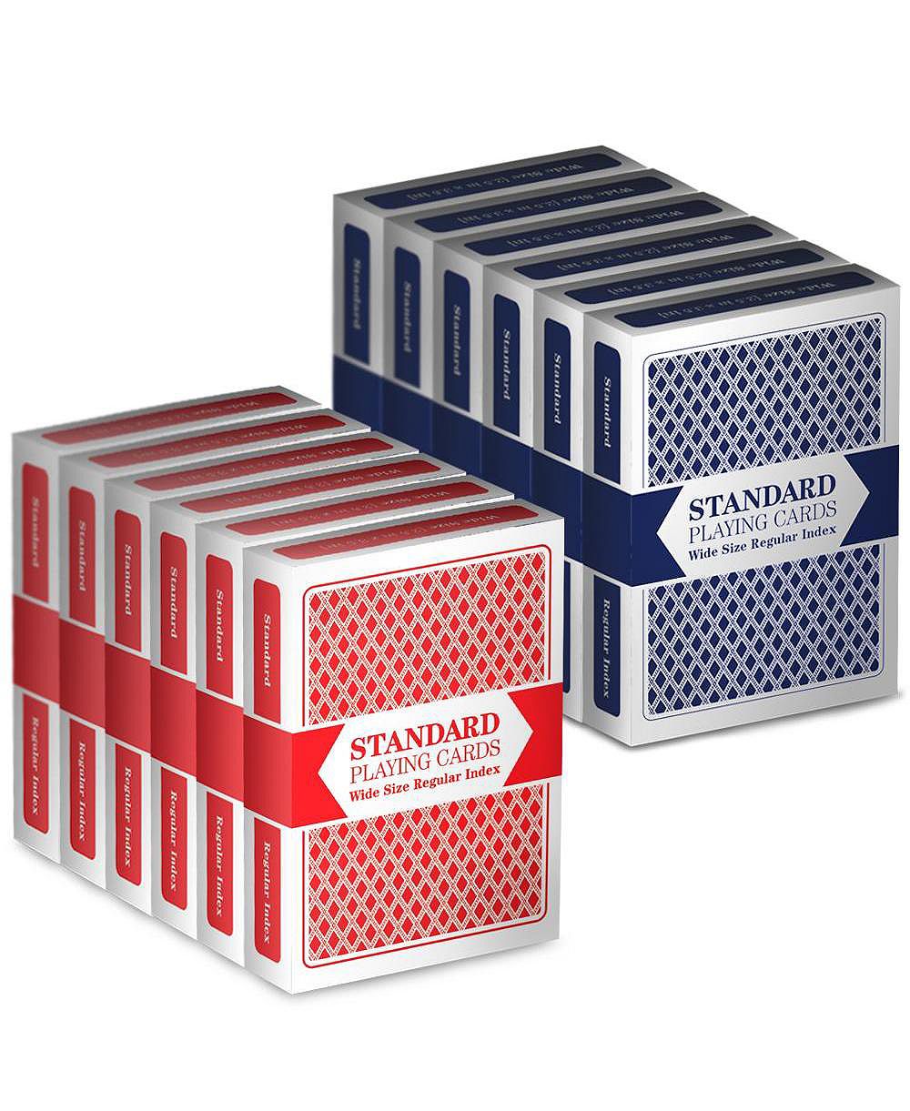 Игральные карты Slickblue Standard (упаковка 12 шт) – Poker Size