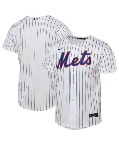 Nike Big Boys and Girls White New York Mets Home Replica Jersey