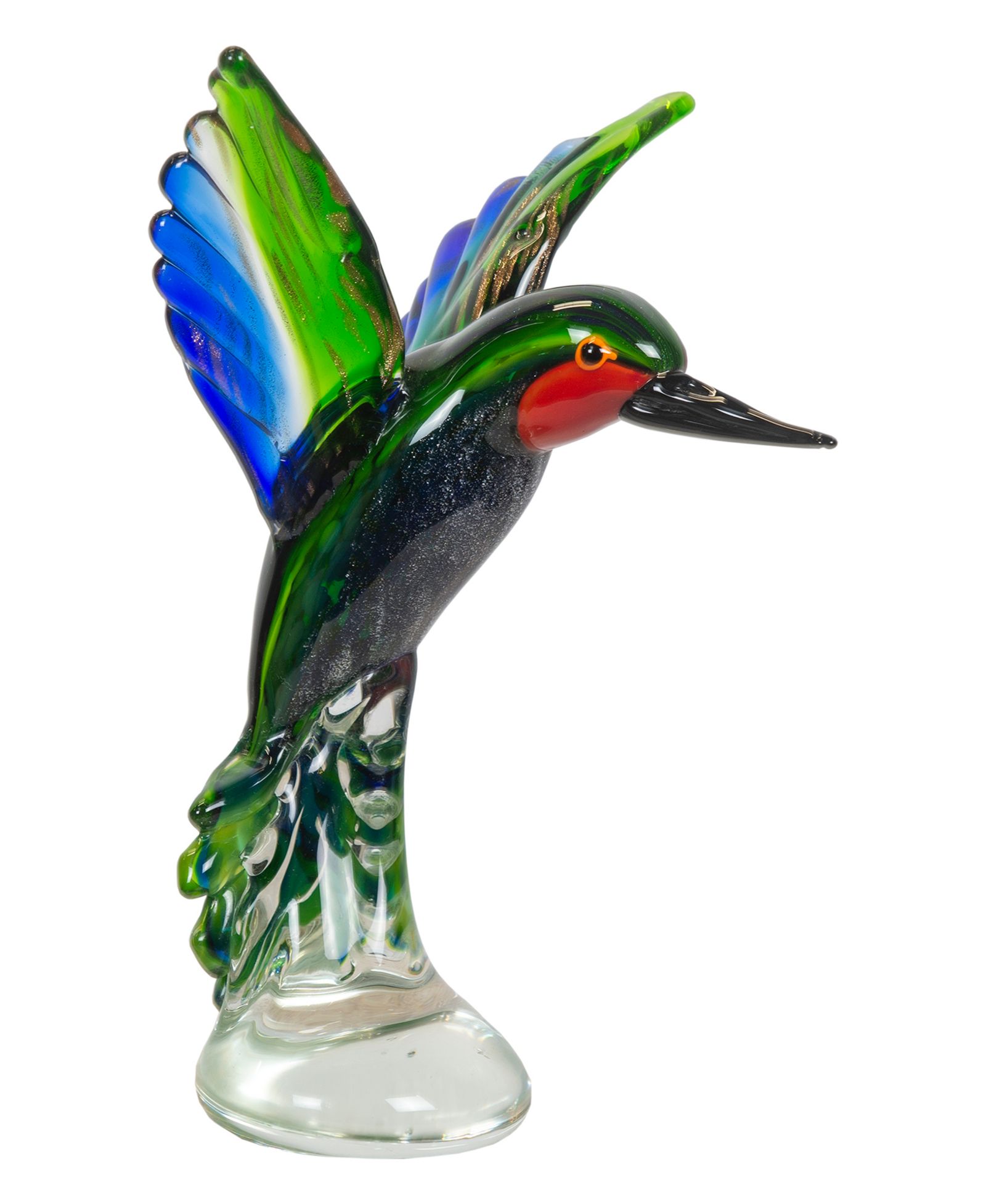 Стеклянная фигурка колибри Dale Tiffany 10" из художественного стекла