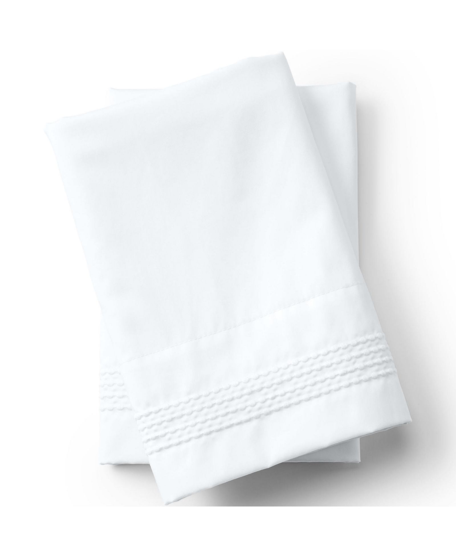 Lands' End 400 Thread Count Sateen Embroidered Pillowcases