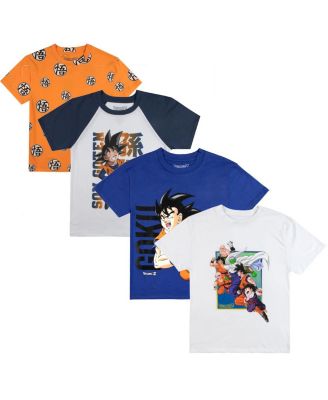 Dragon Ball Z Big Boys ( 14 to 18 ) Characters Crew Neck Short Sleeve 4pk Tees-