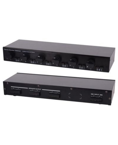 Pyle 6-Way Stereo Volume-Control Speaker Selector