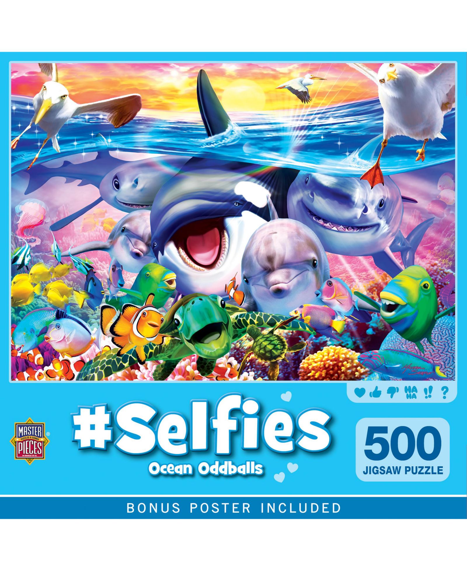 Пазл Masterpieces Selfies - Ocean Oddballs, 500 деталей