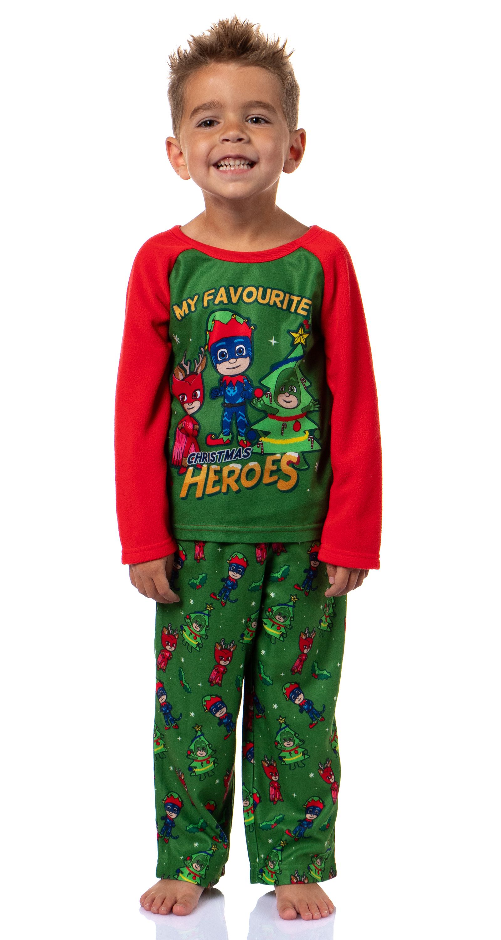 Детский пижамный комплект PJ Masks (Gekko, Catboy, Owlette), для малышей