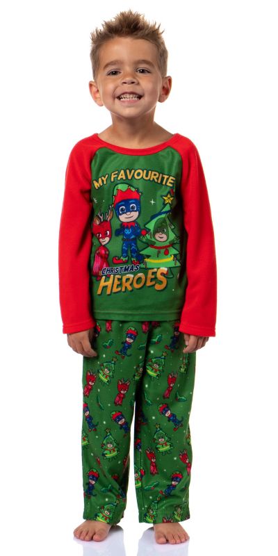 Детский пижамный комплект PJ Masks (Gekko, Catboy, Owlette), для малышей