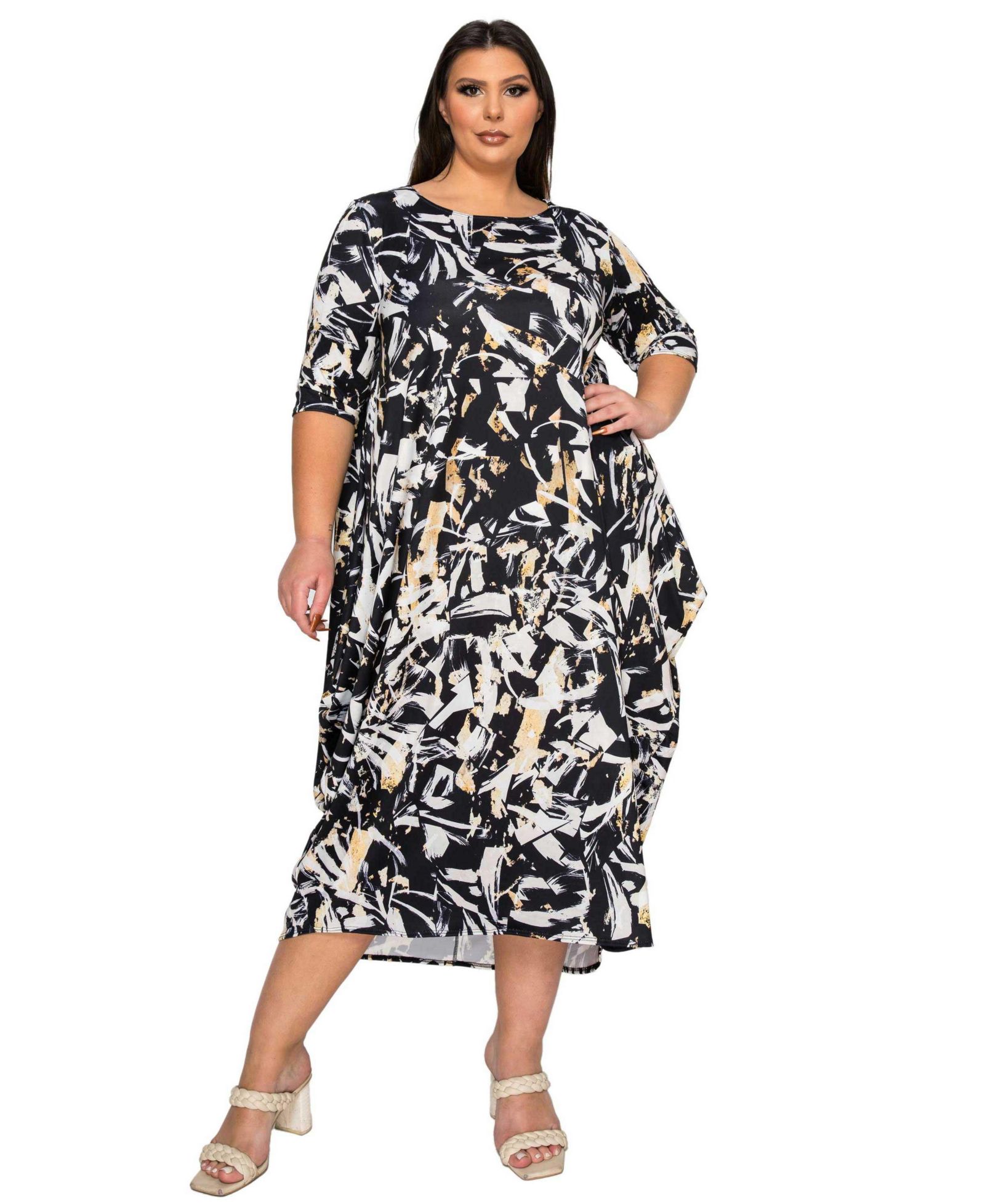Платье L I V D Plus Size Brielle Bubble Hem Pocket