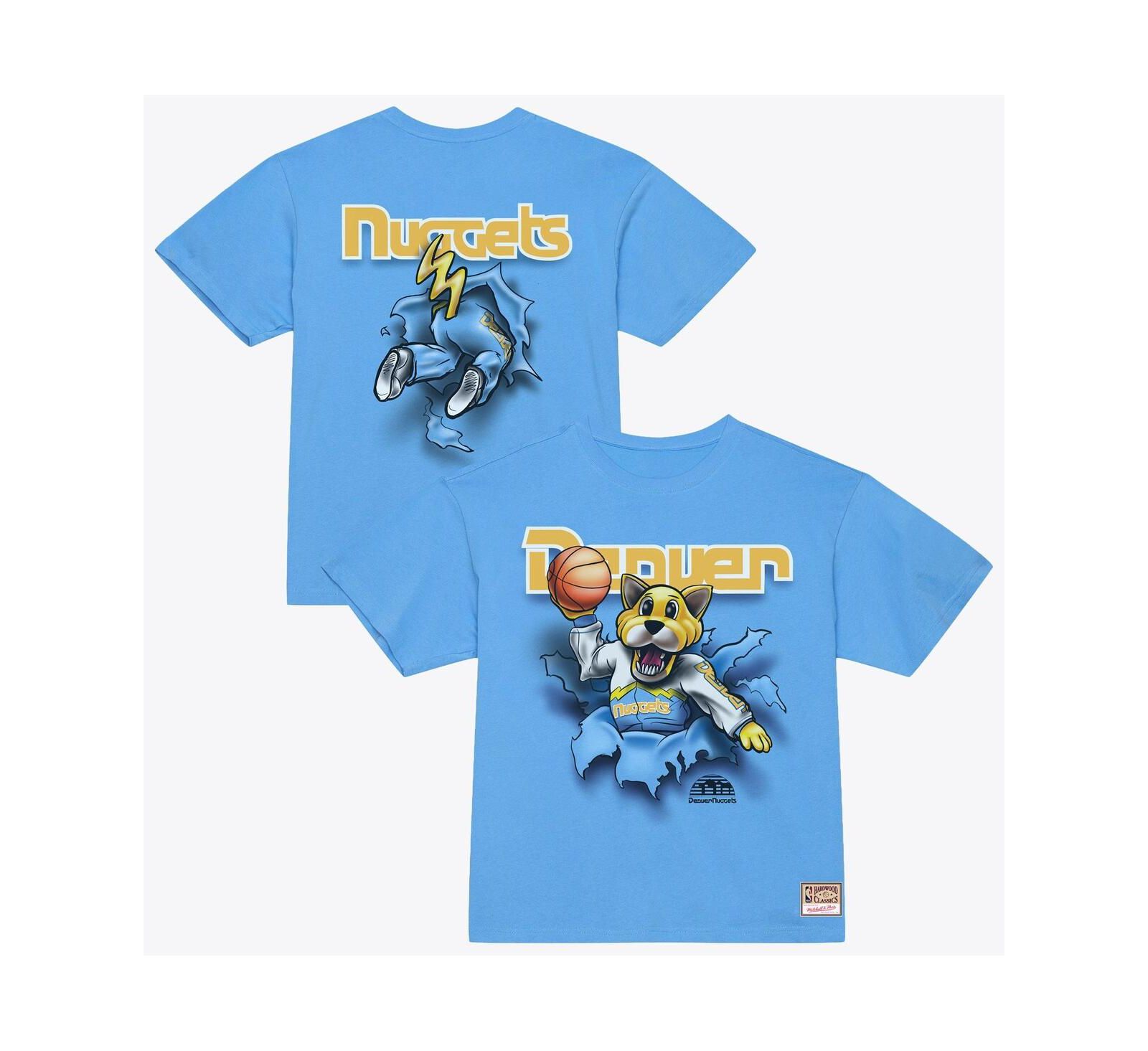 Mitchell & Ness Мужская футболка Denver Nuggets Breakthrough, светло-голубая