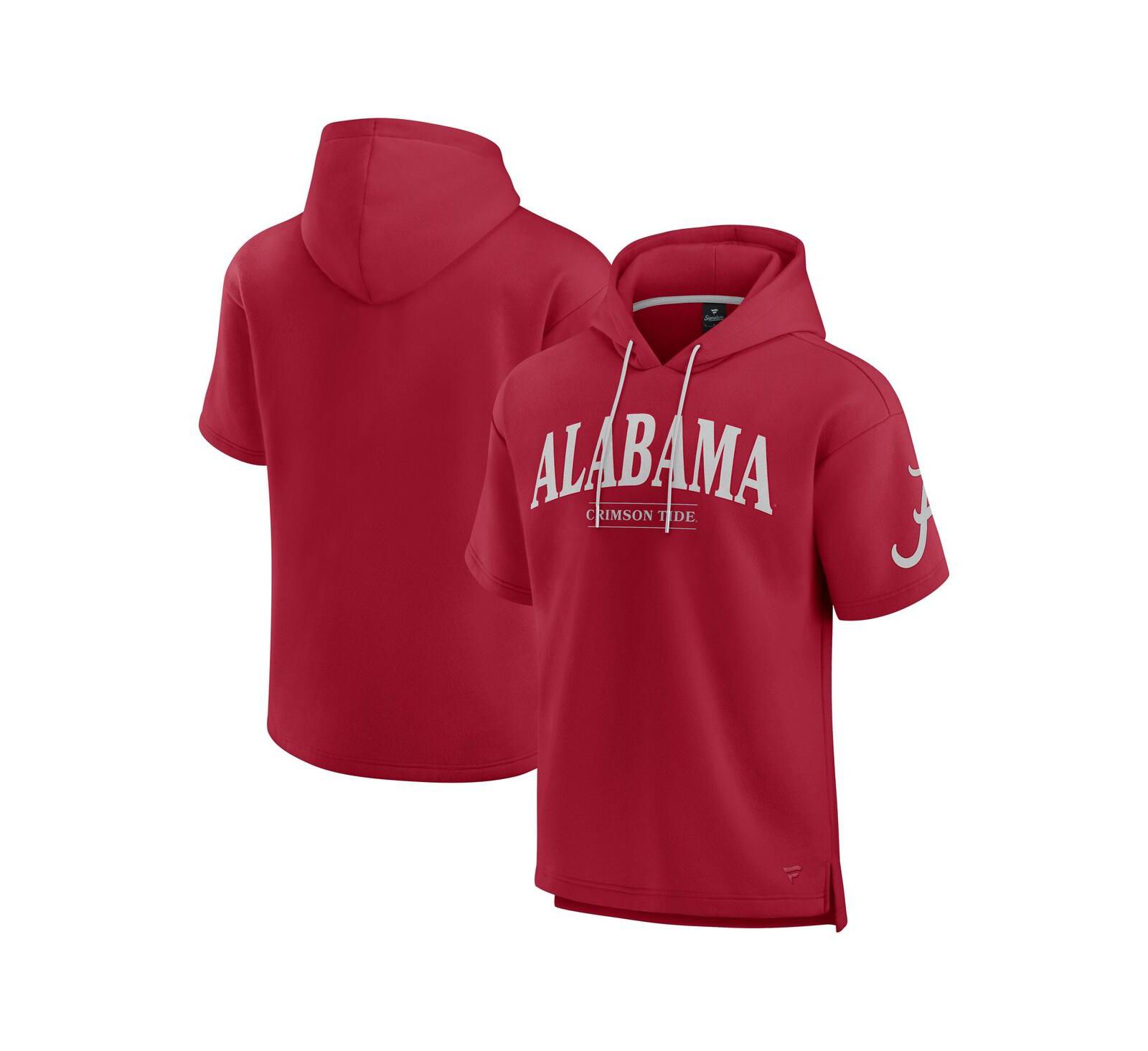 Мужское худи с коротким рукавом Fanatics Crimson Alabama Crimson Tide Ready