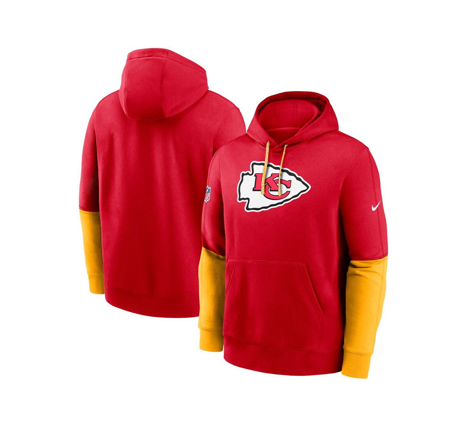 Мужское худи Nike Red Kansas City Chiefs 2024 Sideline Club Pullover