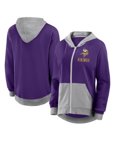 Женская толстовка на молнии Logo Athletic с принтом Minnesota Vikings