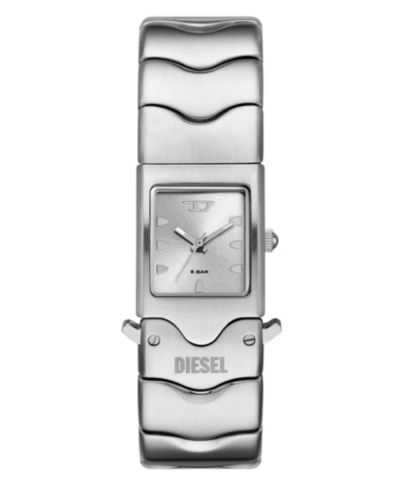 Diesel мужские часы Closer Quartz Three-Hand, серегистая нержавеющая сталь, 22mm