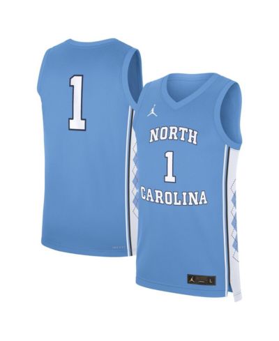 Jordan Men's Carolina Blue North Carolina Tar Heels Road Replica Basketball Jersey