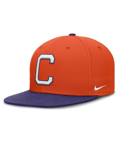 Nike Мужская бейсболка Clemson Tigers Two-Tone Primetime Performance Fitted, оранжево-фиолетовая