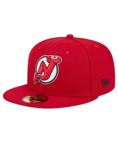 Мужская кепка New Era Red New Jersey Devils Core 59FIFTY Fitted Hat
