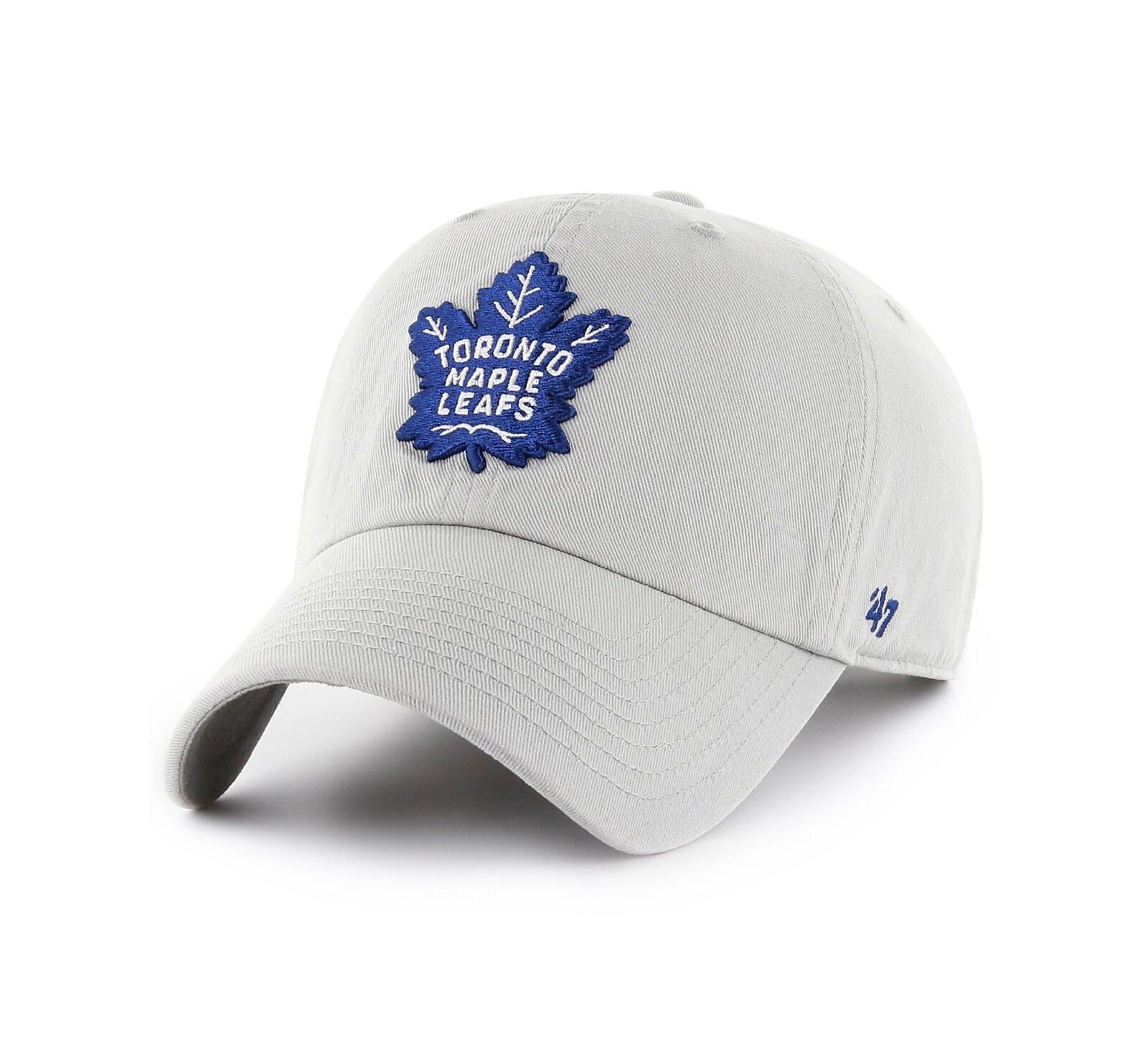 '47 Brand Мужская серая кепка Toronto Maple Leaf's Team Clean Up Adjustable Hat