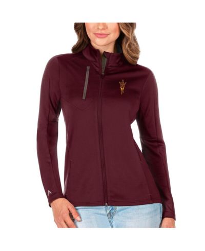 Женская куртка Antigua Arizona State Sun Devils Generation Full-Zip, бордовый/графитовый