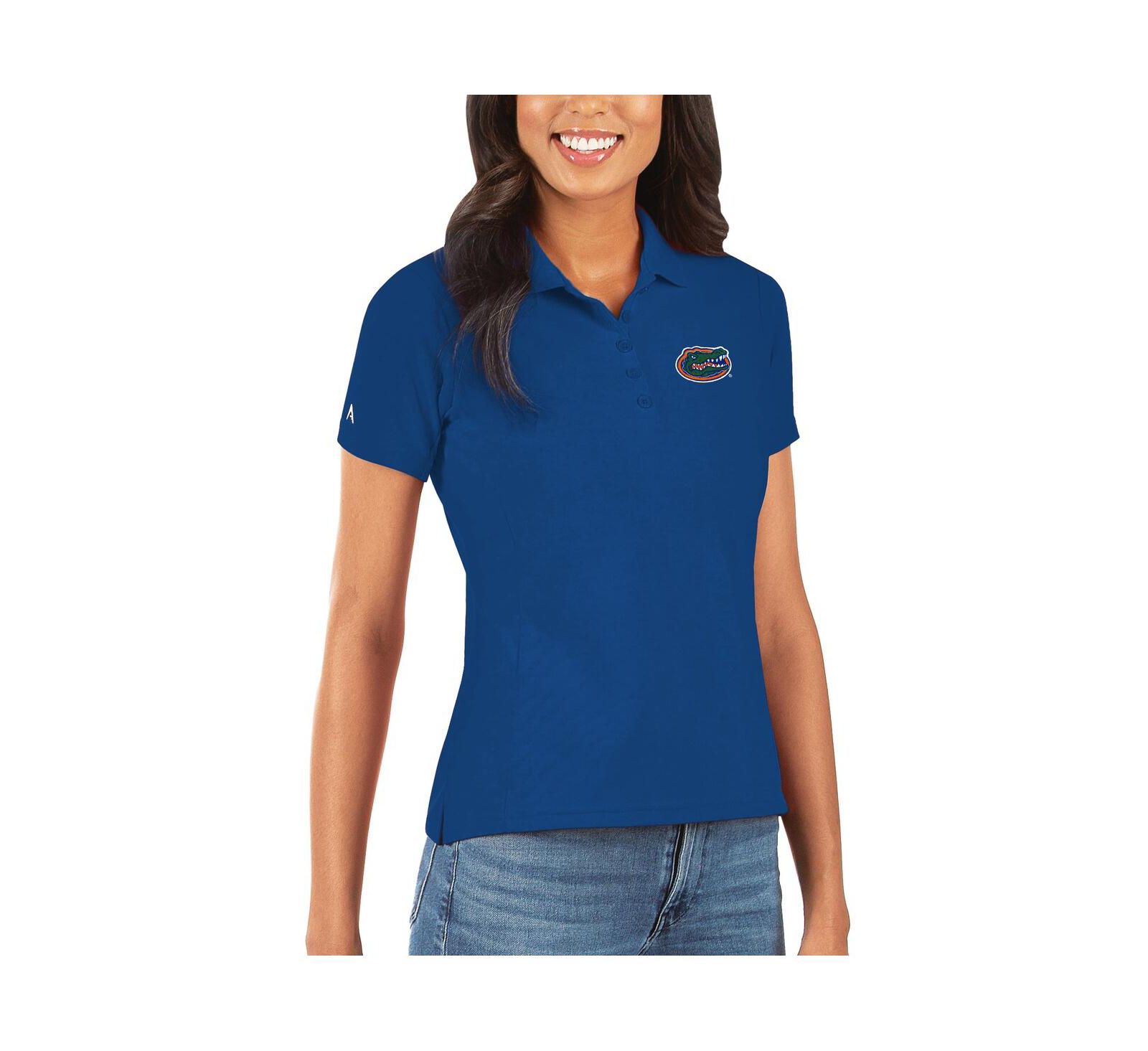 Поло Antigua Women's Florida Gators Legacy Pique, королевский синий