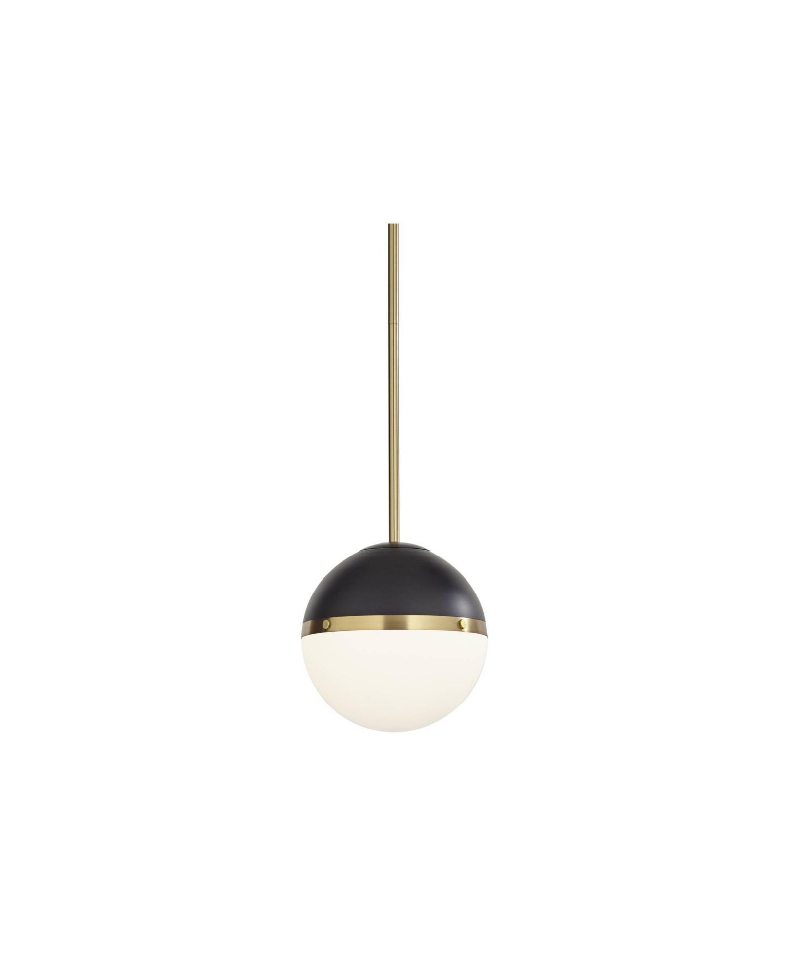 Possini Euro Design McGraw 10 1/4" Modern Pendant Ceiling Light Fixture Dining Room Over Table Hanging Antique Brass and Black Mini