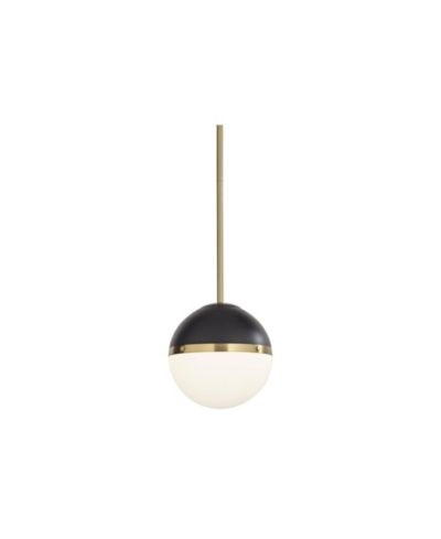 Possini Euro Design McGraw 10 1/4" Modern Pendant Ceiling Light Fixture Dining Room Over Table Hanging Antique Brass and Black Mini