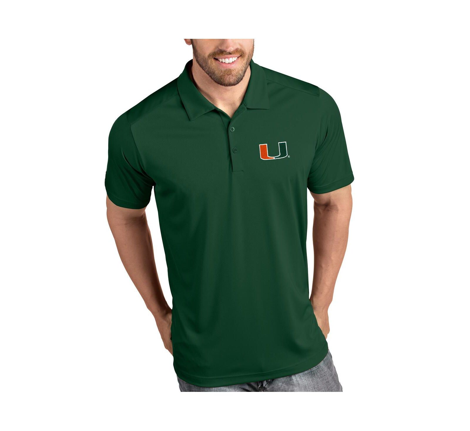 Antigua Men's Miami Hurricanes Tribute Polo
