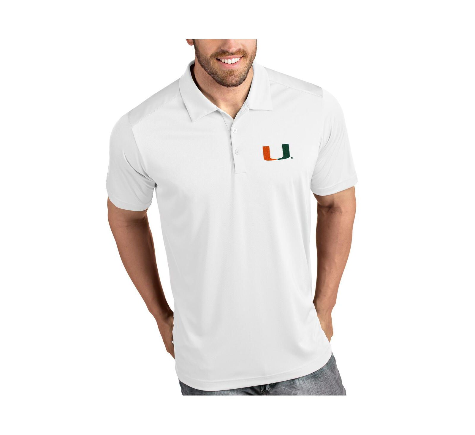 Antigua Men's Miami Hurricanes Tribute Polo