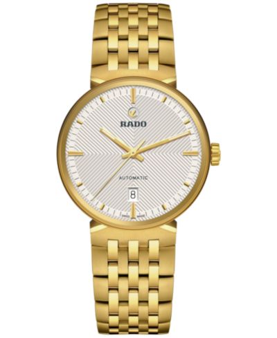 Мужские унисекс часы Rado Florence Gold PVD Stainless Steel Bracelet 39mm, Automatic