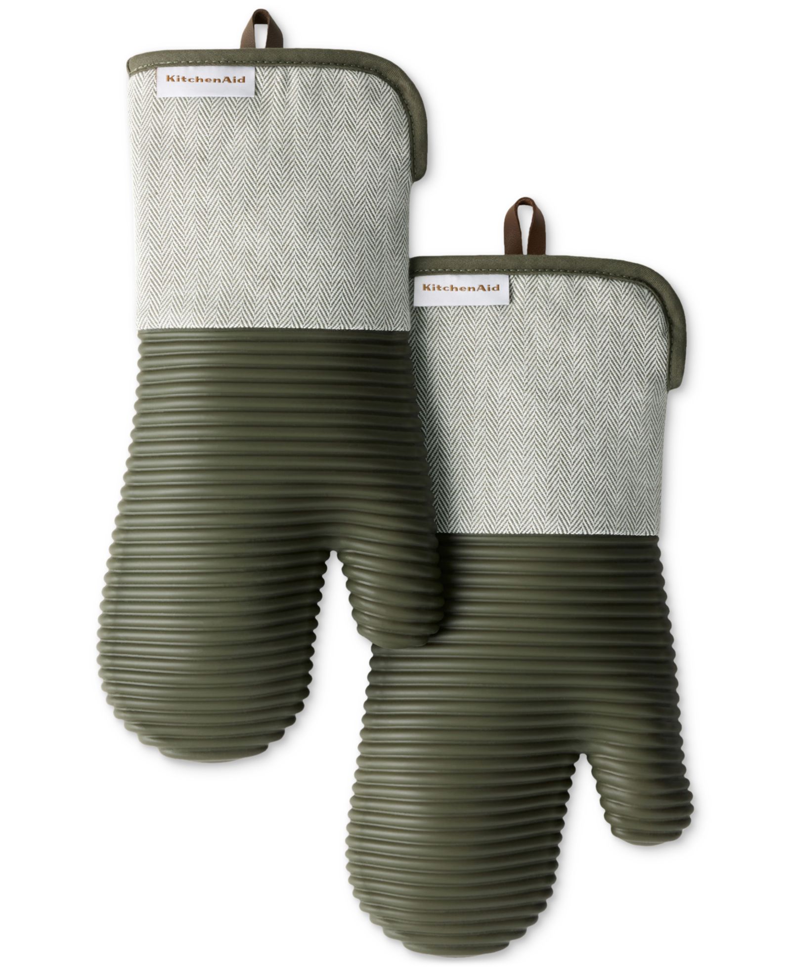 KitchenAid набор из 2 силиконовых прихваток Design Series Herringbone Ribbed