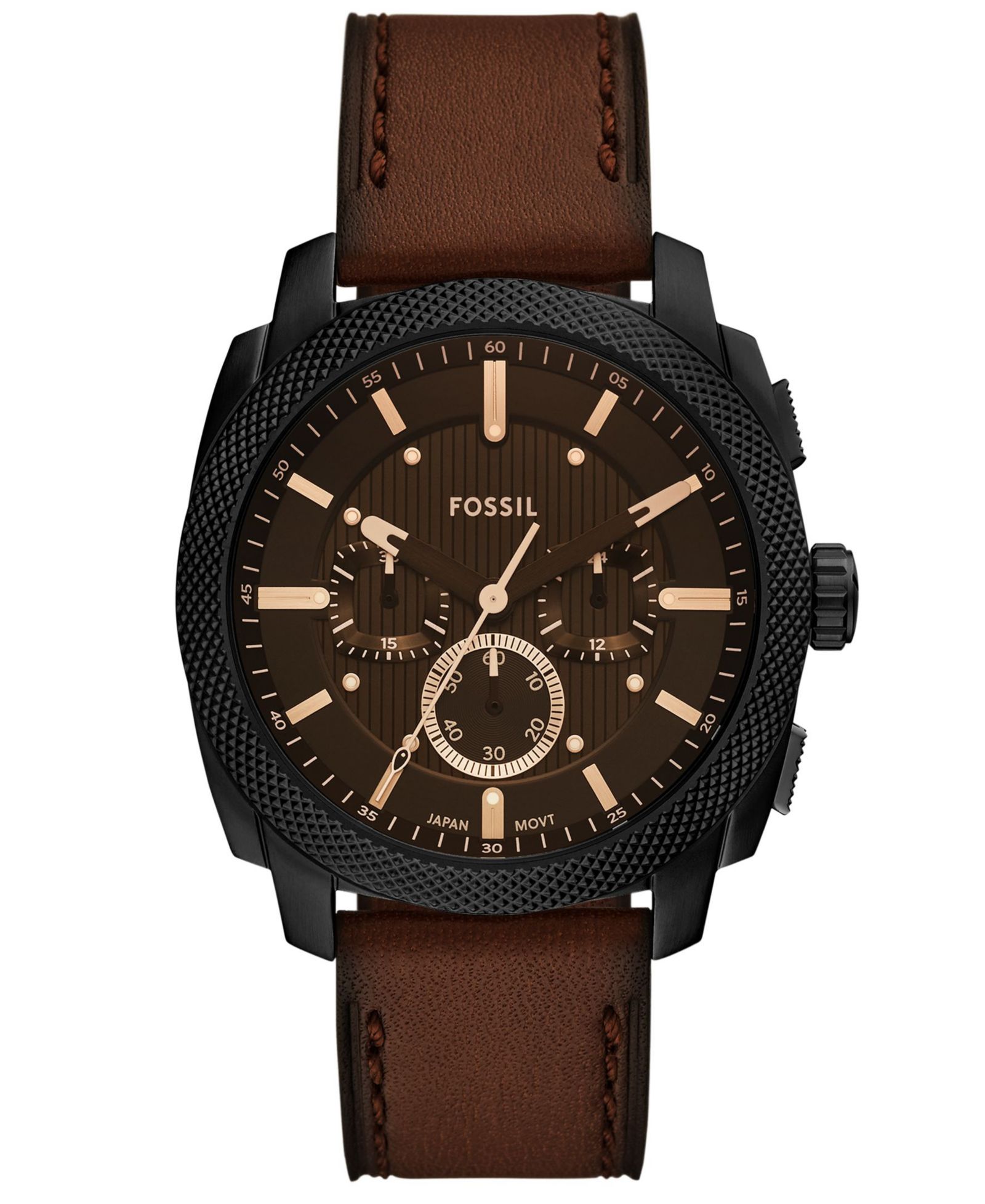 Fossil Men's Machine Chronograph Black Stainless-Steel Watch, 44mm