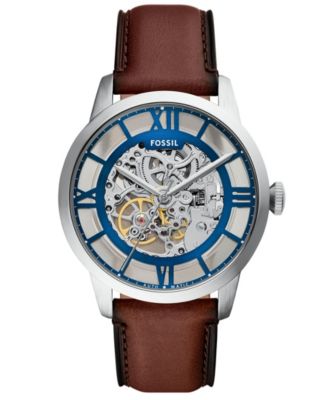 Fossil Мужской Townsman Automatic Stainless-Steel Watch 44mm