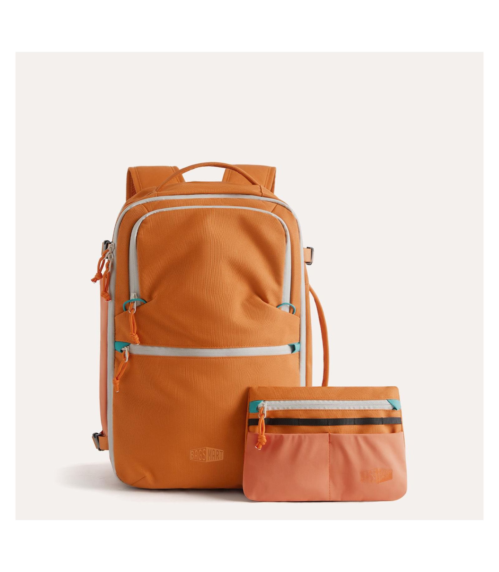 BAGSMART Faro 29L Carry On Travel Backpack Set Rust
