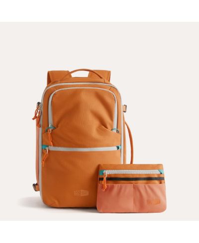 BAGSMART Faro 29L Carry On Travel Backpack Set Rust