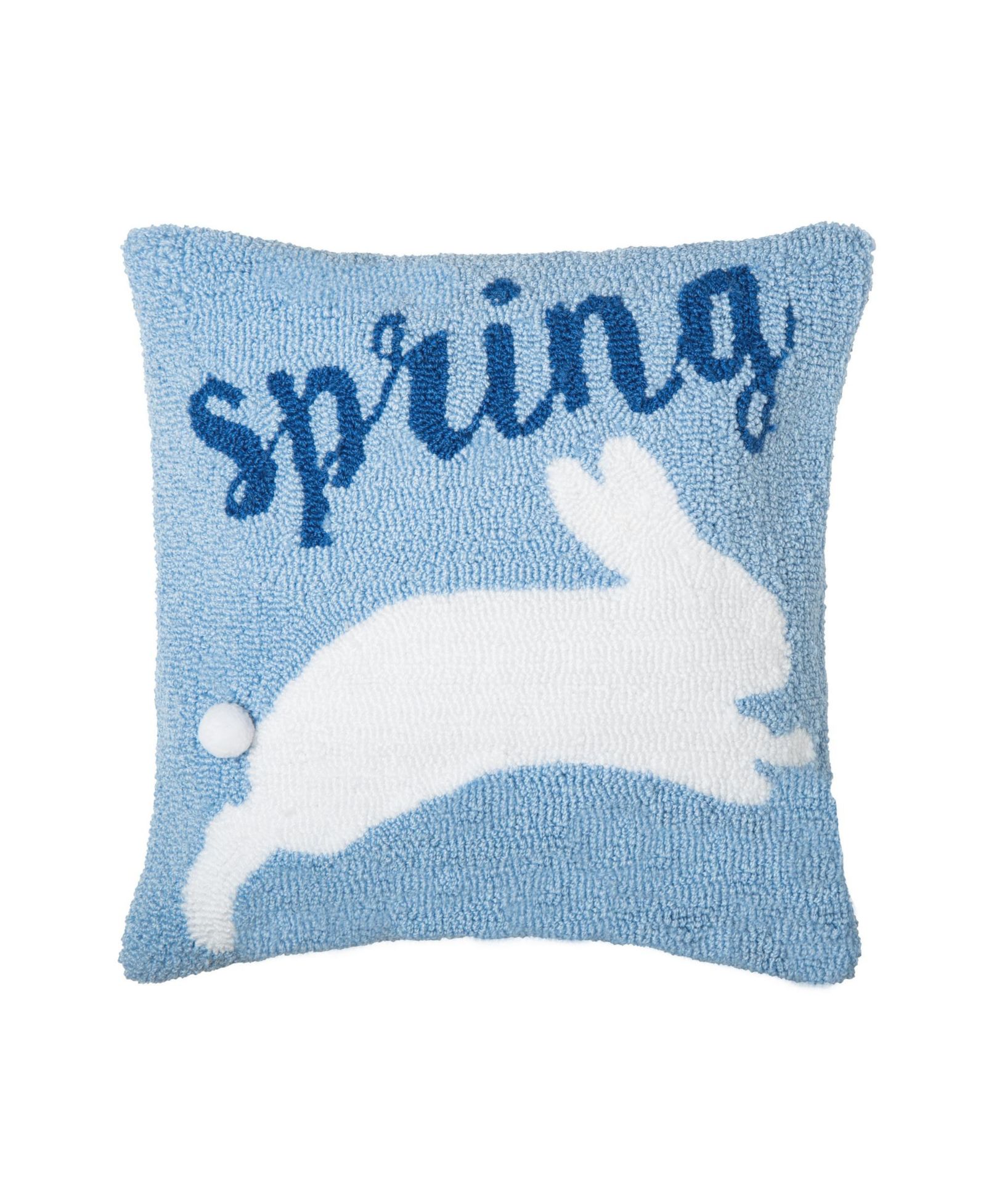 Декоративная наволочка с принтом прыгающий пасхальный кролик "Spring", 16" x 16"