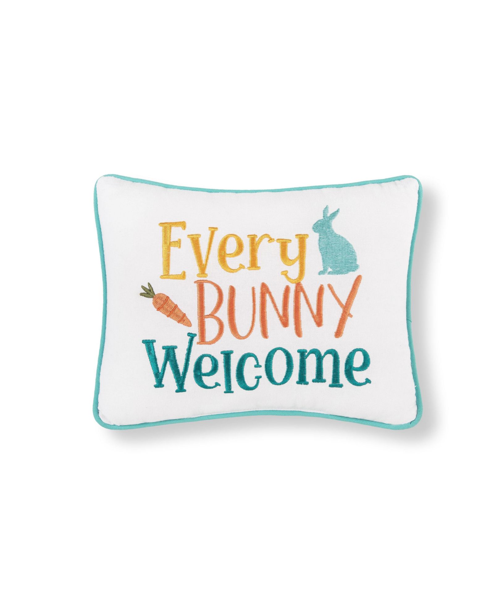 C&F Home Every Bunny Welcome Embroidered Throw Pillow