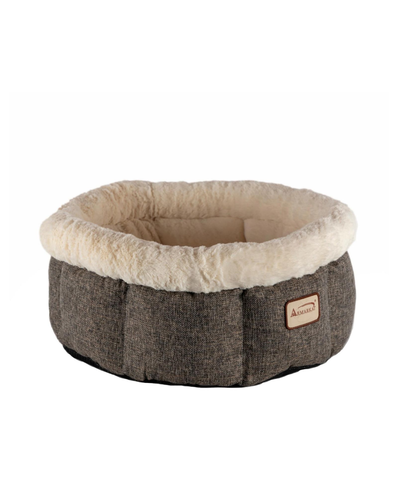 Armarkat Cozy Cat Bed in Beige and Gray C105HHS/MB